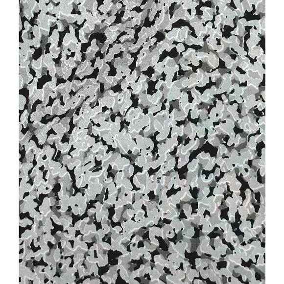 ARMANI EXCHANGE Tie Waist Cascade Romper Sleeveless Abstract Pink Black Cocktail - Picture 7 of 8